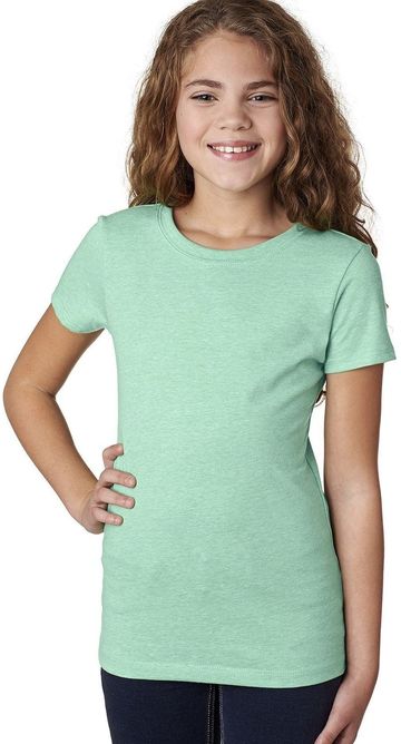 Next Level Girls Princess CVC 4.3 oz 60/40 Cotton Polyester Short Sleeve T-Shirt